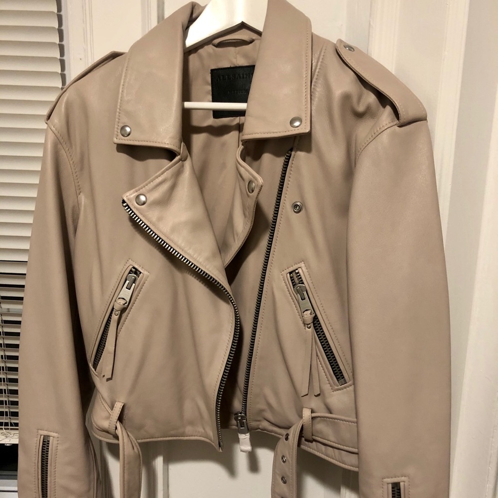 All Saints Leather Biker Jacket